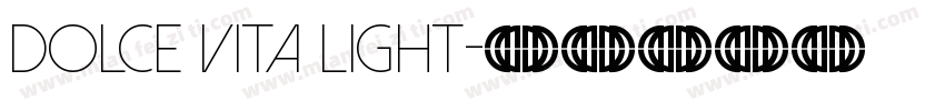 Dolce Vita Light字体转换